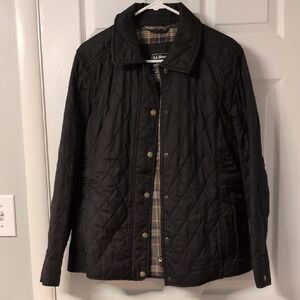 L.L. Bean Women's Black Quilted Puffer Jacket